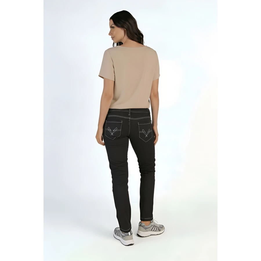 Дамски Памучен Панталон 1402 BROWN