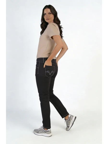 Дамски Памучен Панталон 1402 BROWN 