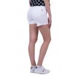 Klasik görünümlü Beyaz Pamuk Bermuda şort N 20298 / 2020