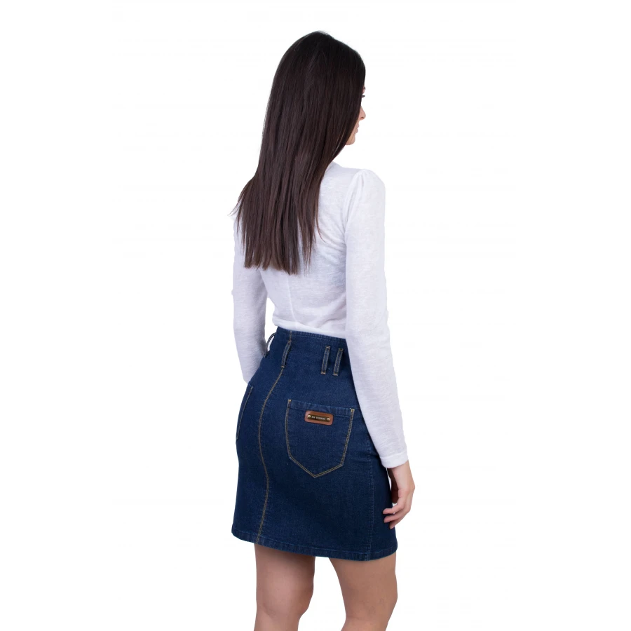 Set bluză damă cu fustă denim 20546 - 554 / 2021