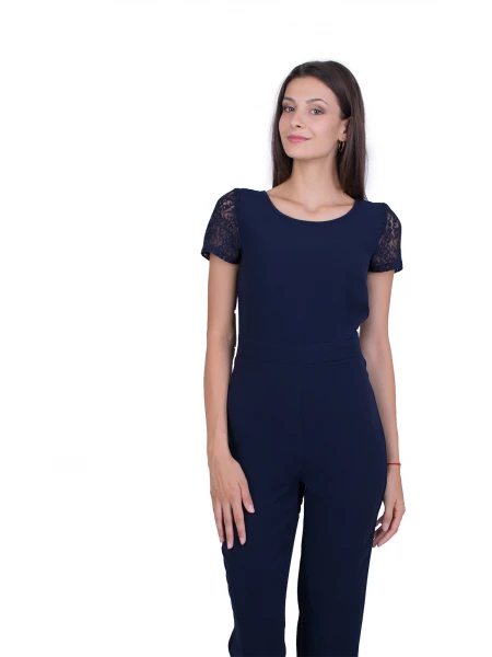 Salopetă de damă albastru închis 21163