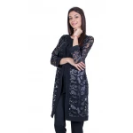 Palton negru elegant pentru femei 21157 / 2021