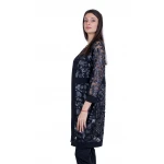Palton negru elegant pentru femei 21157 / 2021