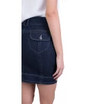 Fustă scurtă din denim pentru femei P 21115 / 2021