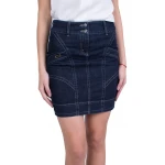 Fustă scurtă din denim pentru femei P 21115 / 2021