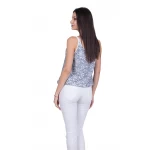 Set damă din vestă gri cu pantaloni 20206 - 167 / 2020