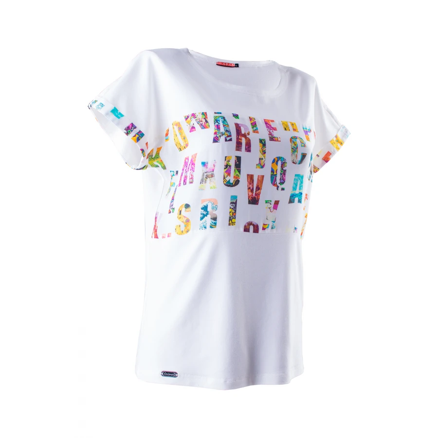Beyaz Kadın T-Shirt 23118 / 2023