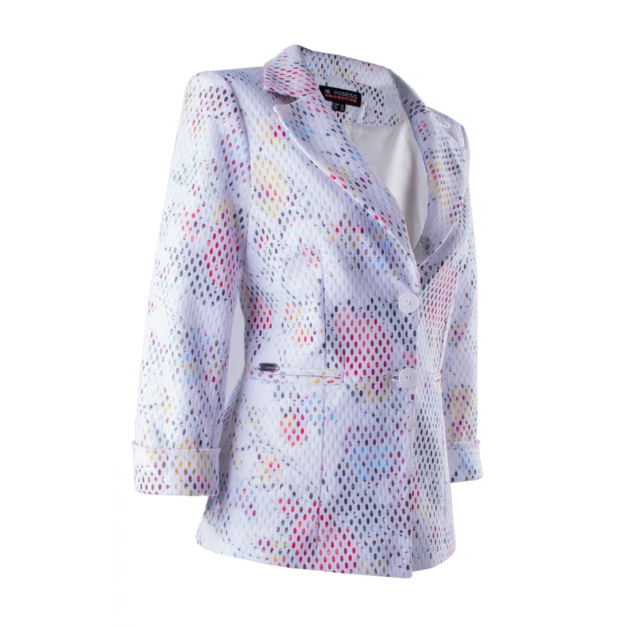 White Cotton Jacket 23138 / 2023