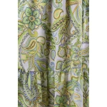 Rochie de dama cu imprimeu verde 23145 / 2023