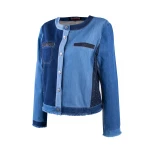 Jachetă din denim pentru femei Patchwork 24117 / 2024