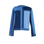 Jachetă din denim pentru femei Patchwork 24117 / 2024