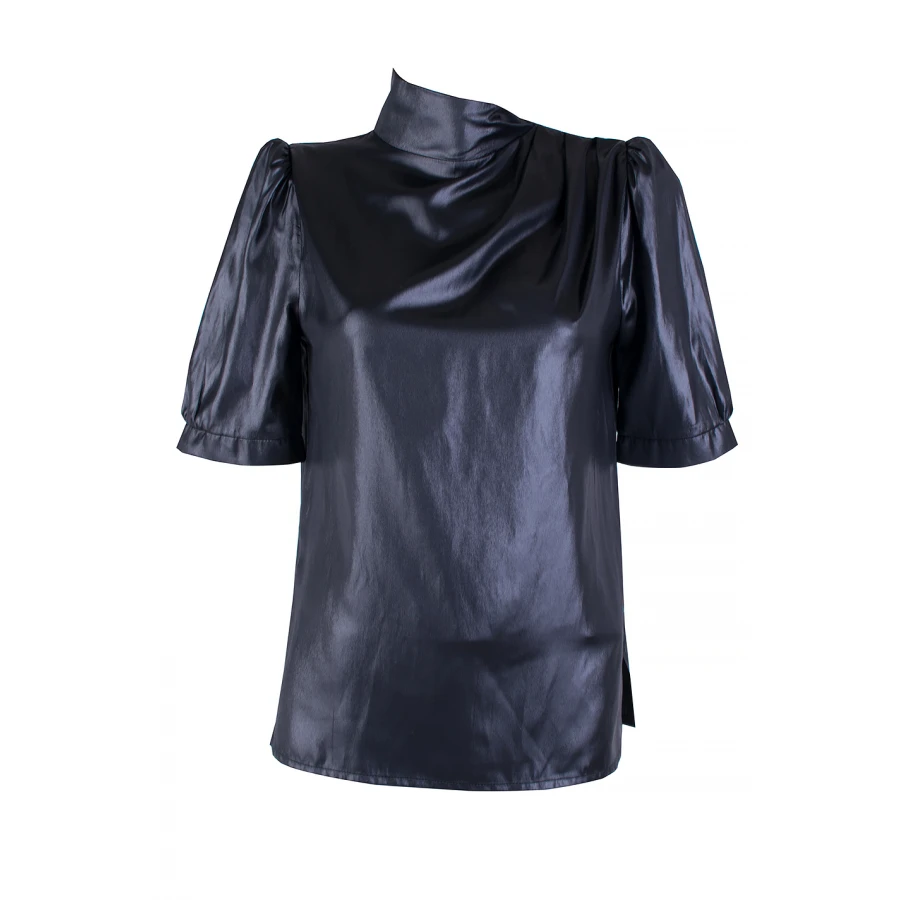 Kısa Puf Kollu Şık Kadın Bluz 25115 / 2025