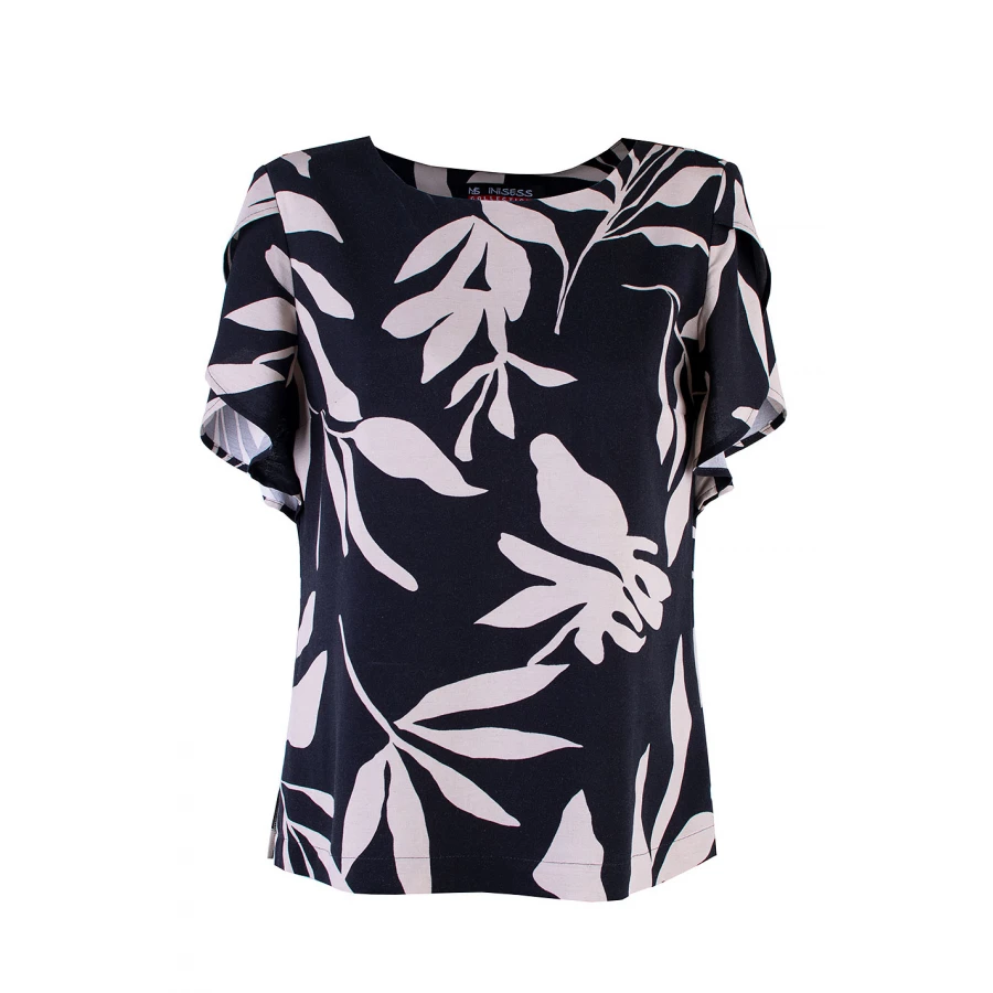 Ефирна Дамска Лятна Блуза с Флорален Десен 25133 / 2025