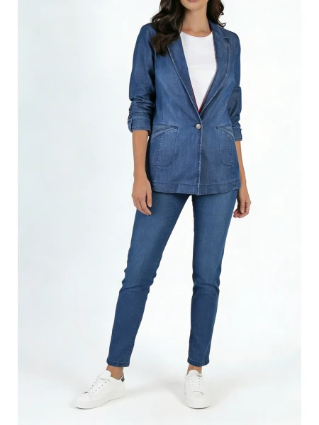 Slim and Elegant Tencel Denim Jacket 25122 / 2025