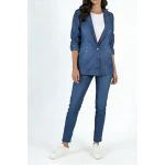 Тънко и Елегантно Сако от Тенсел Деним 25122 / 2025