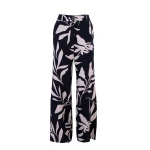 Летен Дамски Панталон с Флорален Десен и Широк Крачол 25132 / 2025