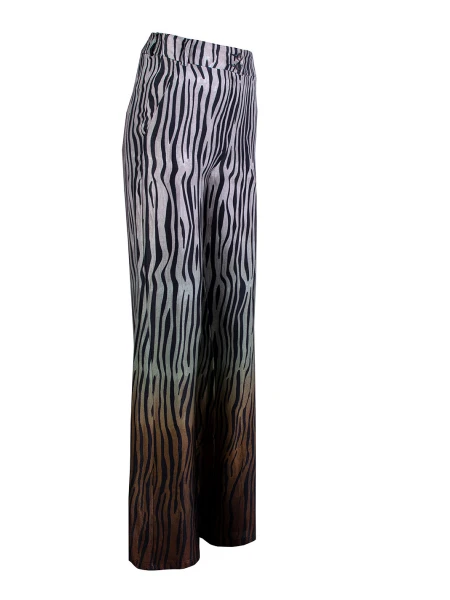 Women's Wide Leg Trousers with Tiger Ombre Print 25137 / 2025