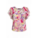 Summer Blouse with Pink and Purple – Fresh Elegance for Every Day 26116 / 2026