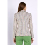 Irresistible Boucle Jacket in Beige with Multicolored Threads – The Luxury of Spring 26104 / 2026