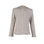 Irresistible Boucle Jacket in Beige with Multicolored Threads – The Luxury of Spring 26104 / 2026