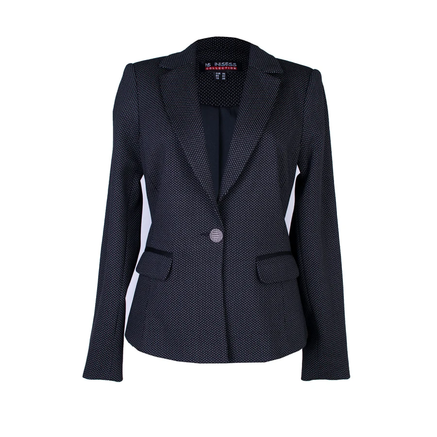 Elegant Women's Jacket with Fine Stripe and One Button 26106 / 2026