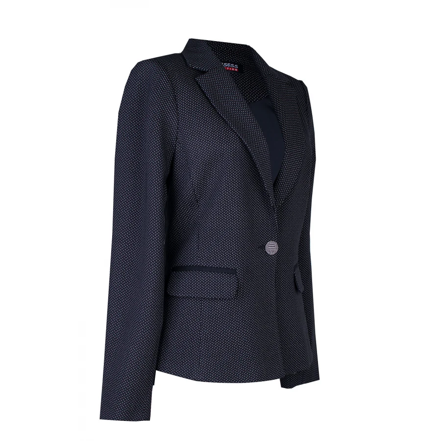 Елегантно Дамско Сако с Фин Десен и Едно Копче 26106 / 2026