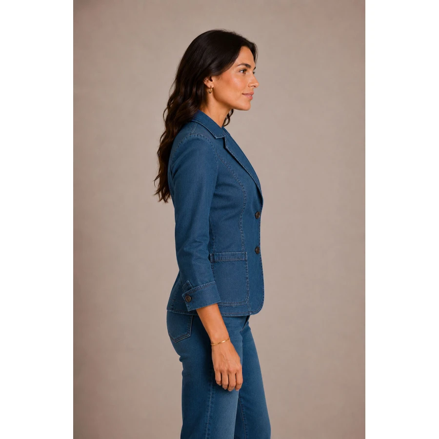 Jachetă de damă din denim Tencel – Luxury Denim Favorite 26117 / 2026