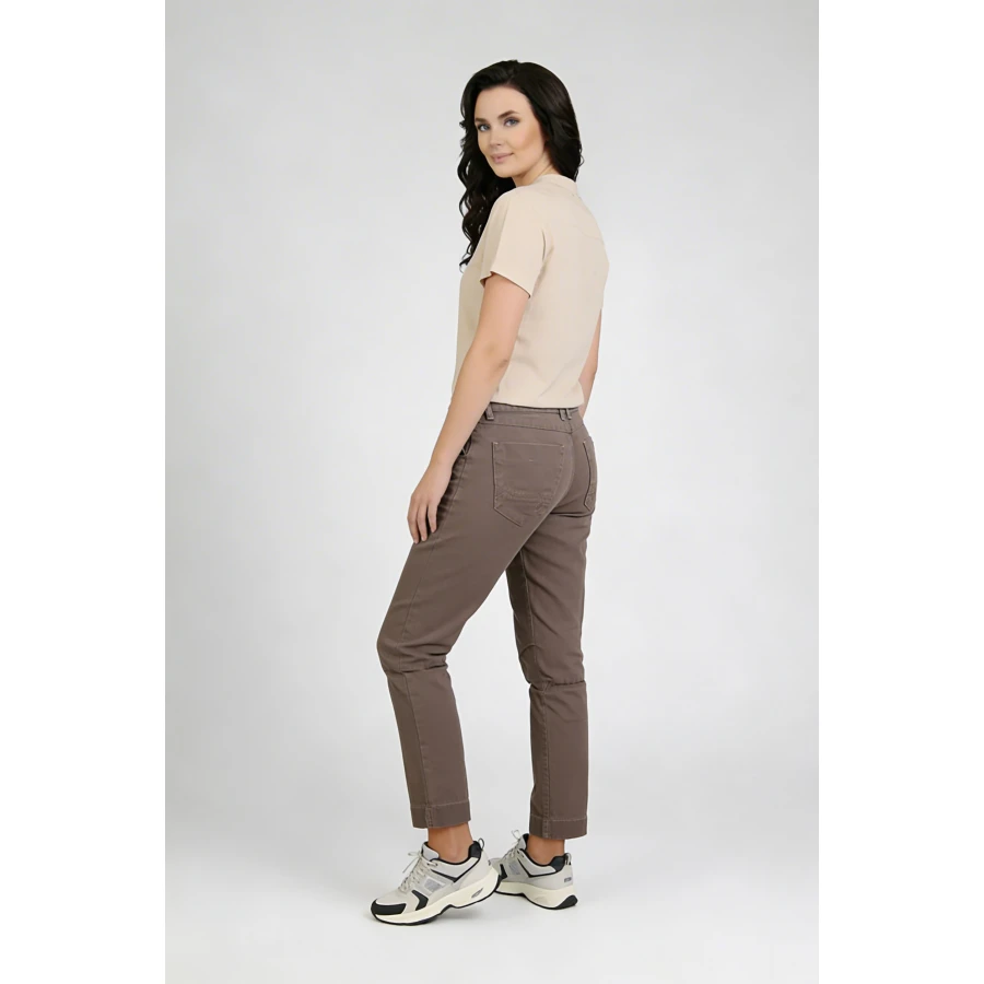 Памучен Панталон в Капучино за Всеки Ден 26444 / 2026 Памучен Панталон в Капучино за Всеки Ден 26444 / 2026