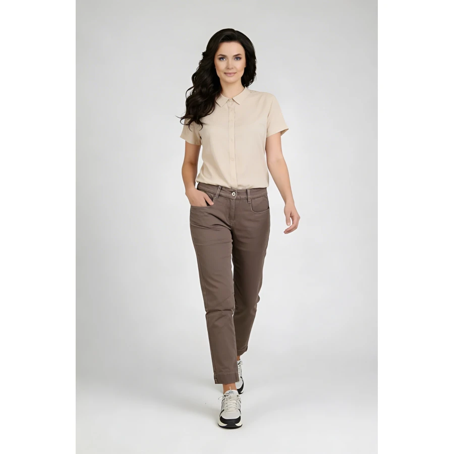 Памучен Панталон в Капучино за Всеки Ден 26444 /  2026