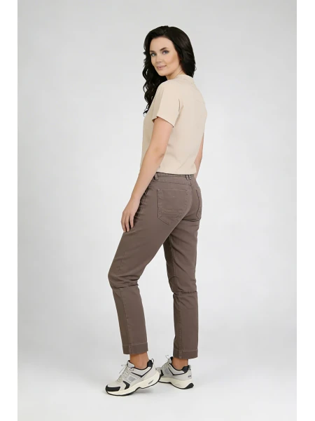 Памучен Панталон в Капучино за Всеки Ден 26444 / 2026 Памучен Панталон в Капучино за Всеки Ден 26444 / 2026