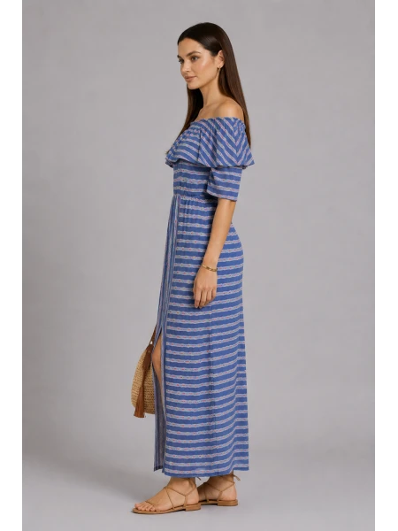 Long Knitted Cotton Dress 18167