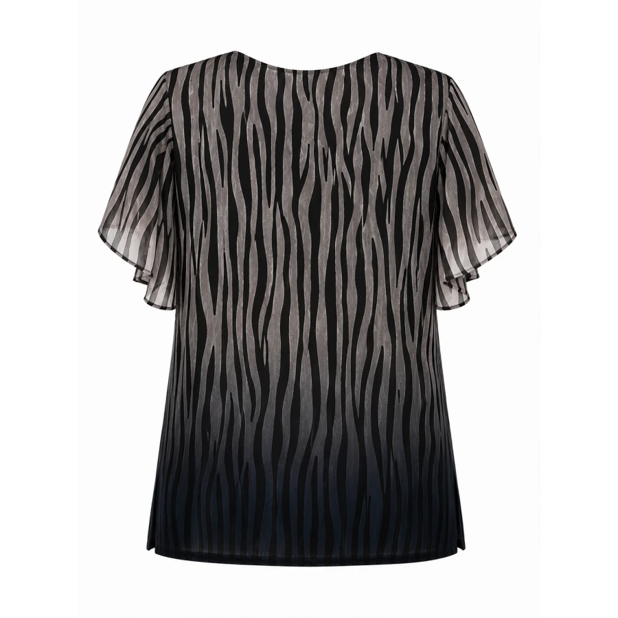Дамски Комплект Ombre Zebra – Блуза и Панталон от Вискоза 26116 -127 / 2026 Дамски Комплект Ombre Zebra – Блуза и Панталон от Вискоза 26116 -127 / 2026