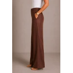 Set Luxos Maro pentru Femei - Vestă și Pantaloni de la Tencel 26116-109 / 2026
