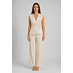 Комплект в Нежно Бежово – Елек и Широк Панталон от Памук 26123 - 128 beige / 2026 Комплект в Нежно Бежово – Елек и Широк Панталон от Памук 26123 - 128 beige / 2026