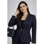 Елегантно Дамско Сако с Фин Десен и Едно Копче 26106 / 2026