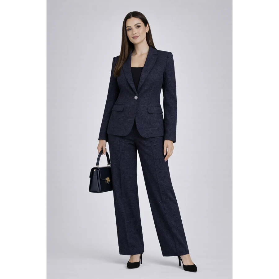 Дамски Костюм от Две Части – Сако и Панталон с Делова Визия 26106 -107 / 2026 Дамски Костюм от Две Части – Сако и Панталон с Делова Визия 26106 -107 / 2026