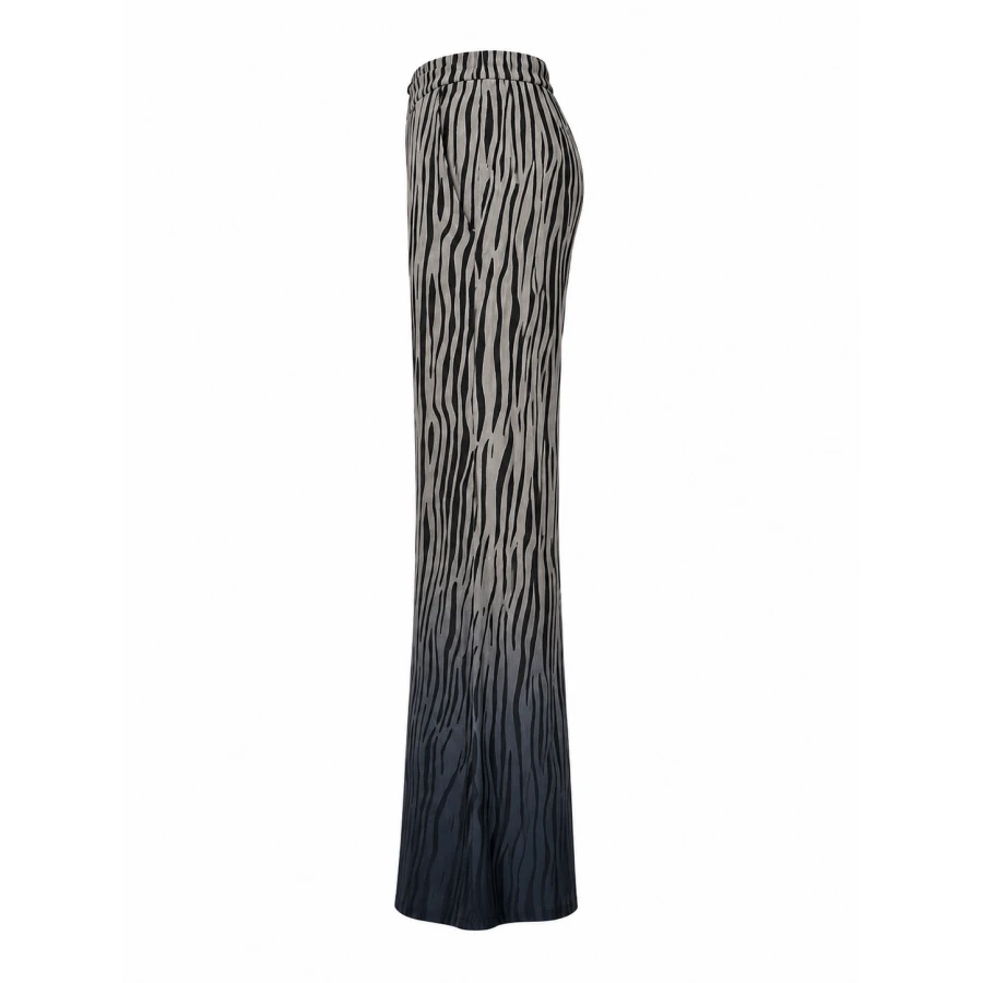 Pantaloni Eleganți de Damă Ombre Zebra – Picior Lat 26127 / 2026