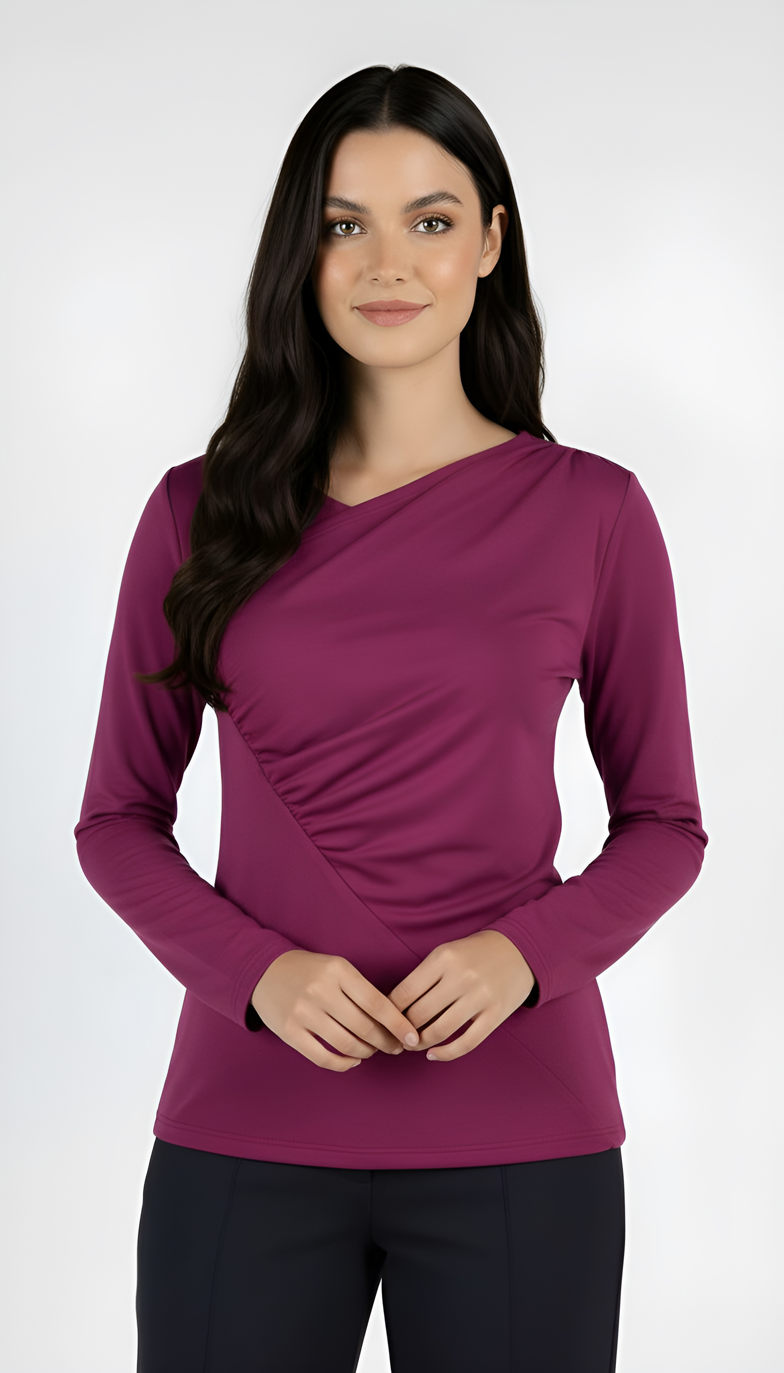 Bluză tricotată moale 23526 / 2023 Bluză tricotată moale 23526 / 2023