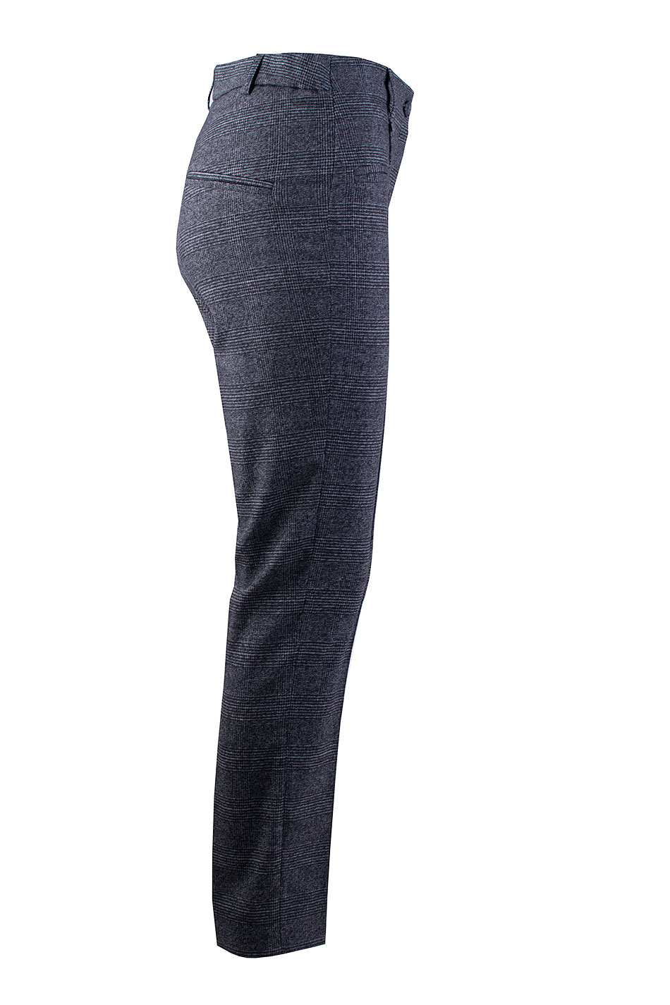 Pantaloni clasici de iarna din lana cu carouri elegante 24533 / 2025