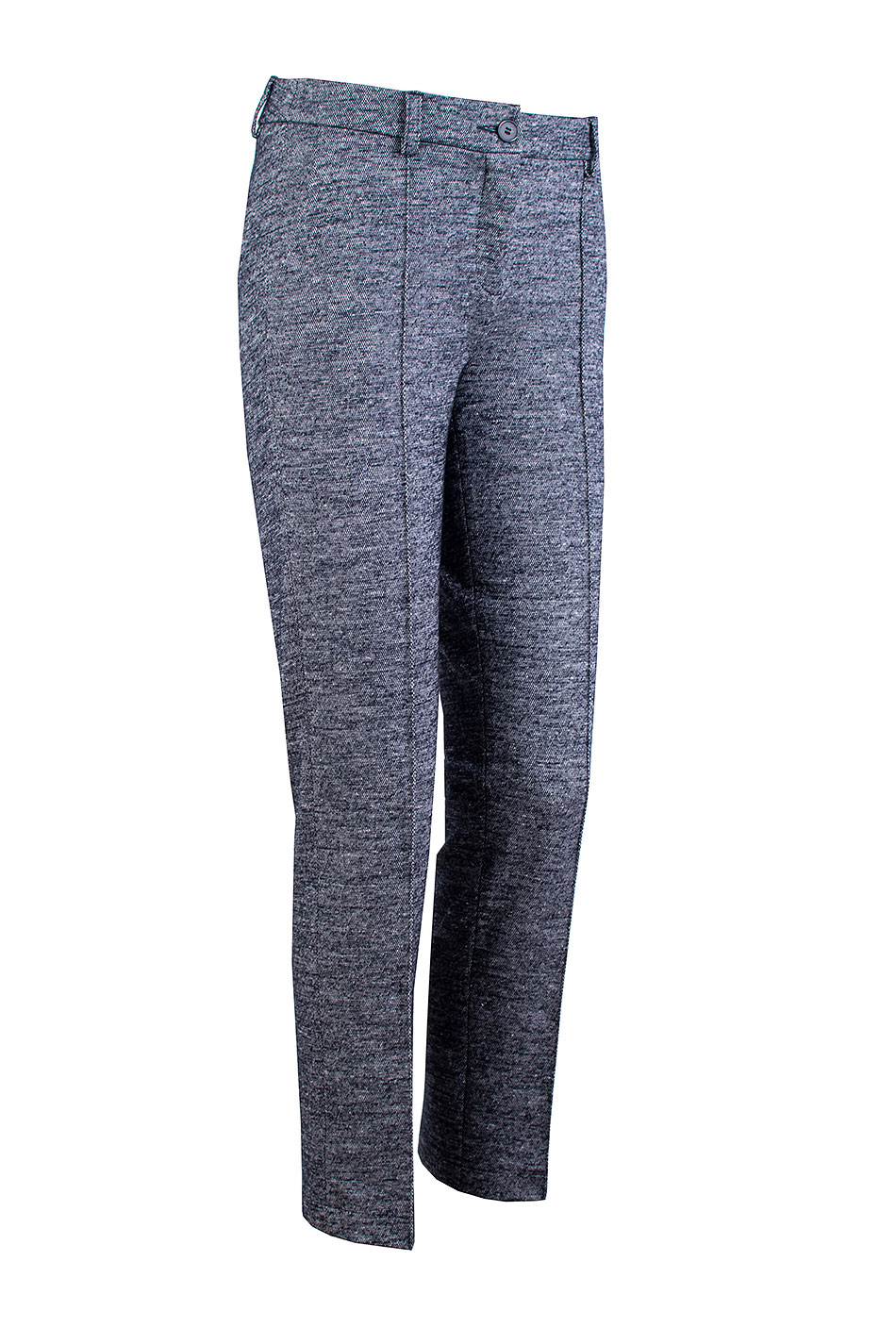 Women's Wool Trousers in Grey Melange – Elegance and Coziness for Autumn-Winter 25502 / 2025 Women's Wool Trousers in Grey Melange – Elegance and Coziness for Autumn-Winter 25502 / 2025