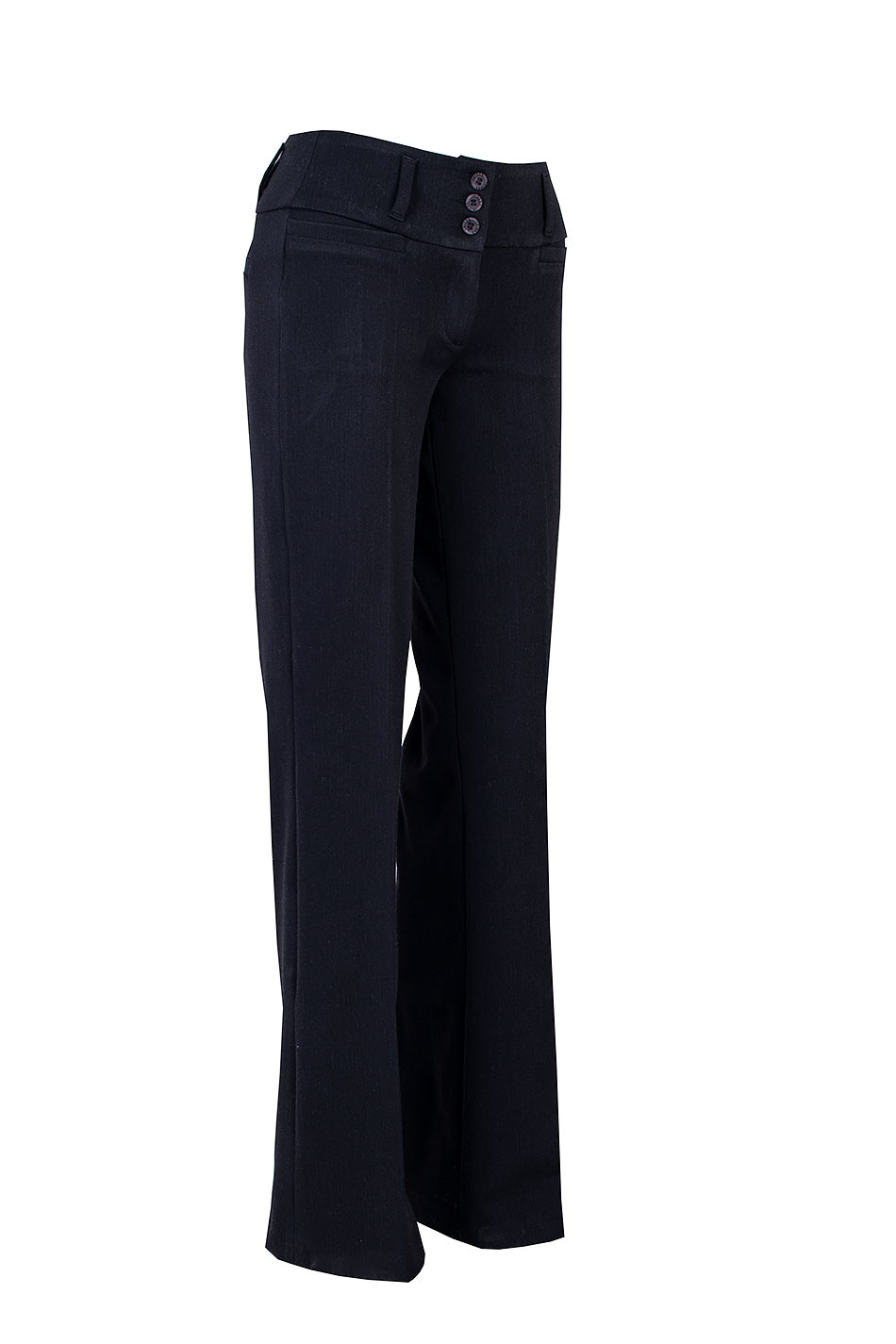 Pantaloni eleganți Toamnă-Iarnă cu croi larg 25503 Negru / 2025 Pantaloni eleganți Toamnă-Iarnă cu croi larg 25503 Negru / 2025