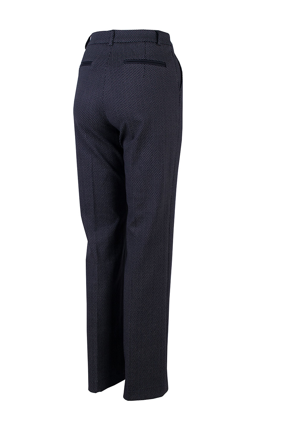 Classic Black Women's Wide Leg Trousers with Hem 25511 / 2025 Classic Black Women's Wide Leg Trousers with Hem 25511 / 2025
