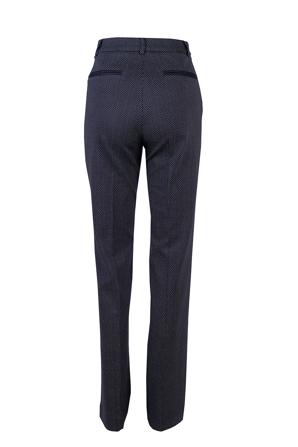Classic Black Women's Wide Leg Trousers with Hem 25511 / 2025 Classic Black Women's Wide Leg Trousers with Hem 25511 / 2025