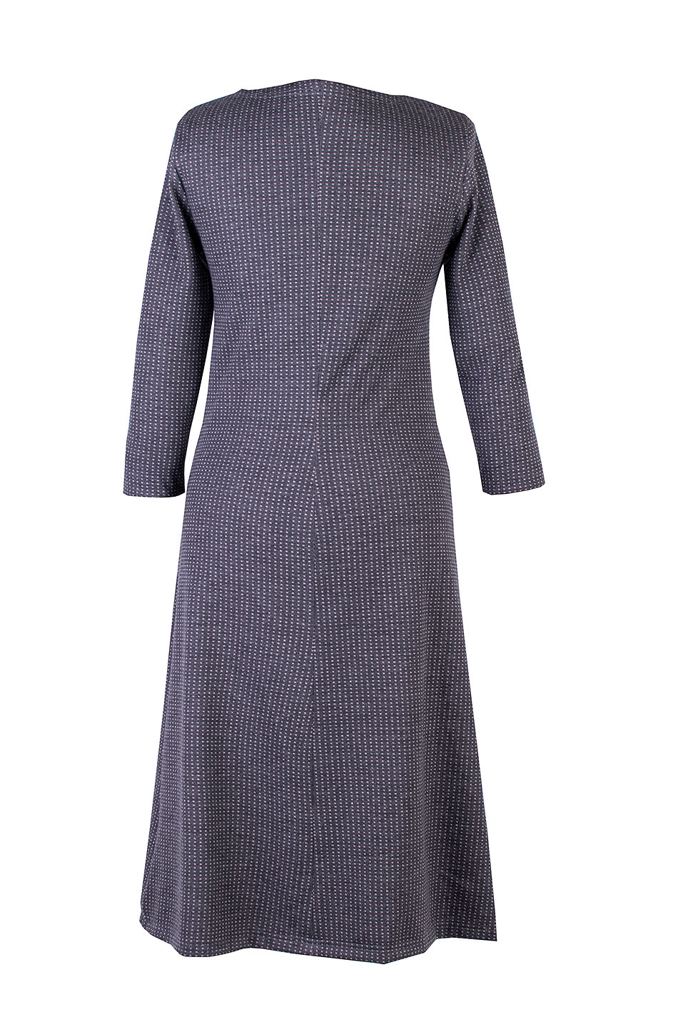 Rochie tricotată de damă cu decolteu elegant 25515 / 2025 Rochie tricotată de damă cu decolteu elegant 25515 / 2025