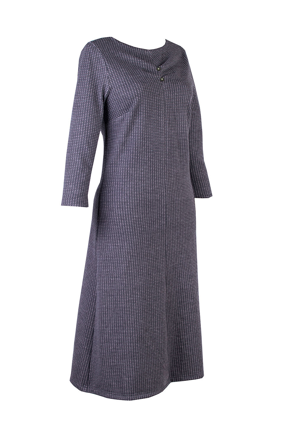 Rochie tricotată de damă cu decolteu elegant 25515 / 2025 Rochie tricotată de damă cu decolteu elegant 25515 / 2025