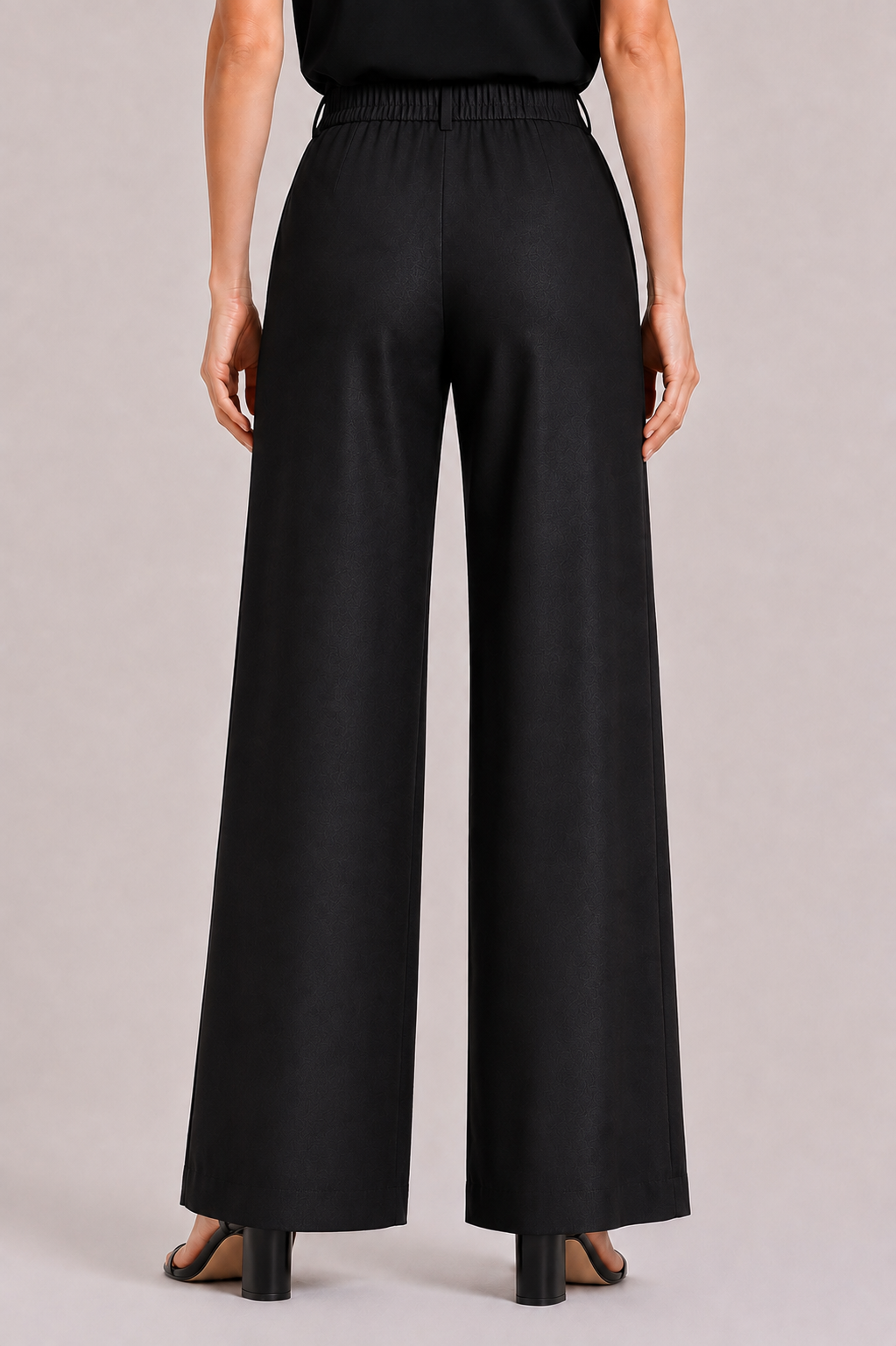 Women's Black Tencel Suit with Blazer and Trousers 26129 - 128 black / 2026 Women's Black Tencel Suit with Blazer and Trousers 26129 - 128 black / 2026
