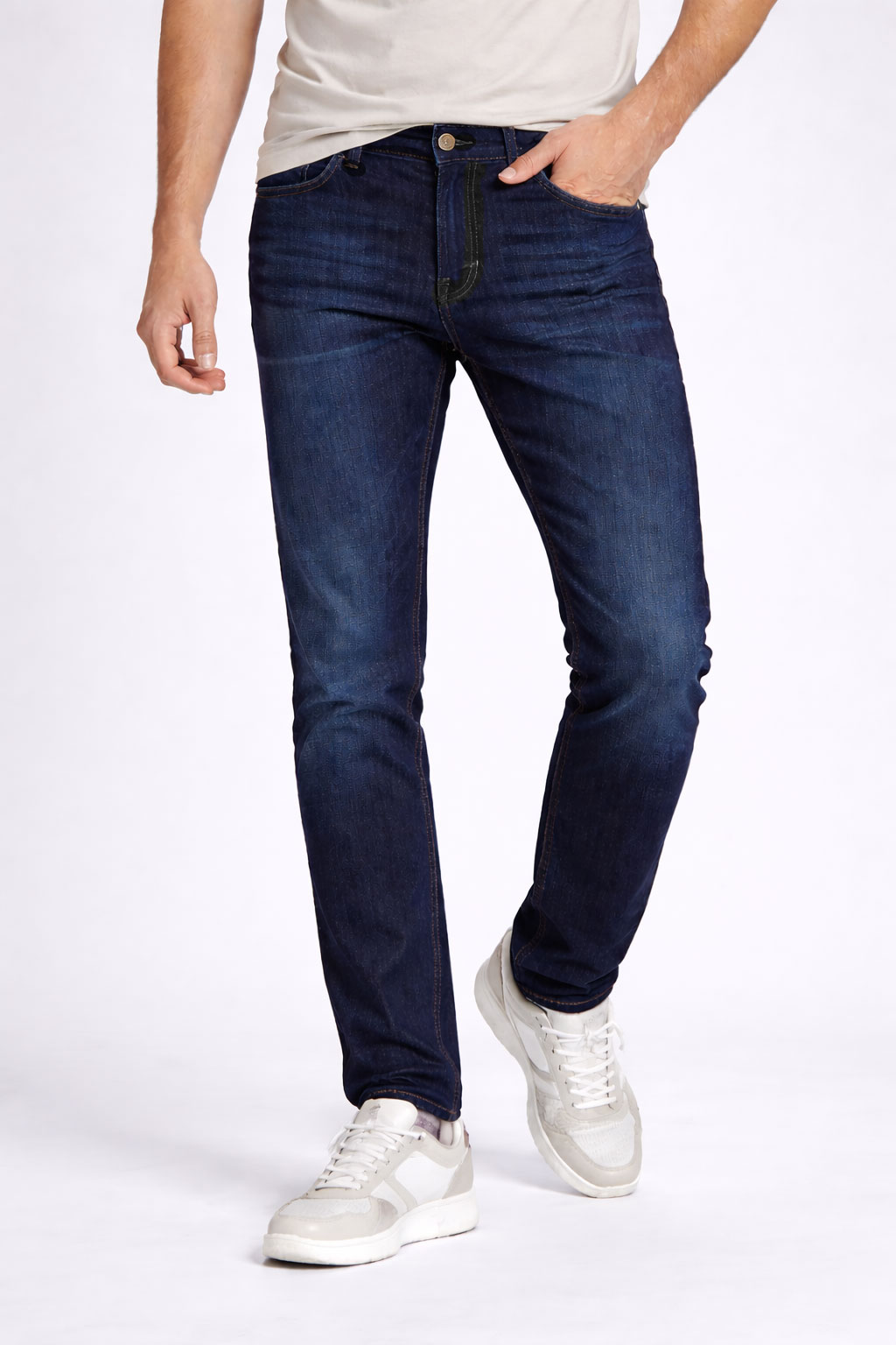 Men's Navy Jeans with a Modern Slim Fit 18501 / 2026 Men's Navy Jeans with a Modern Slim Fit 18501 / 2026
