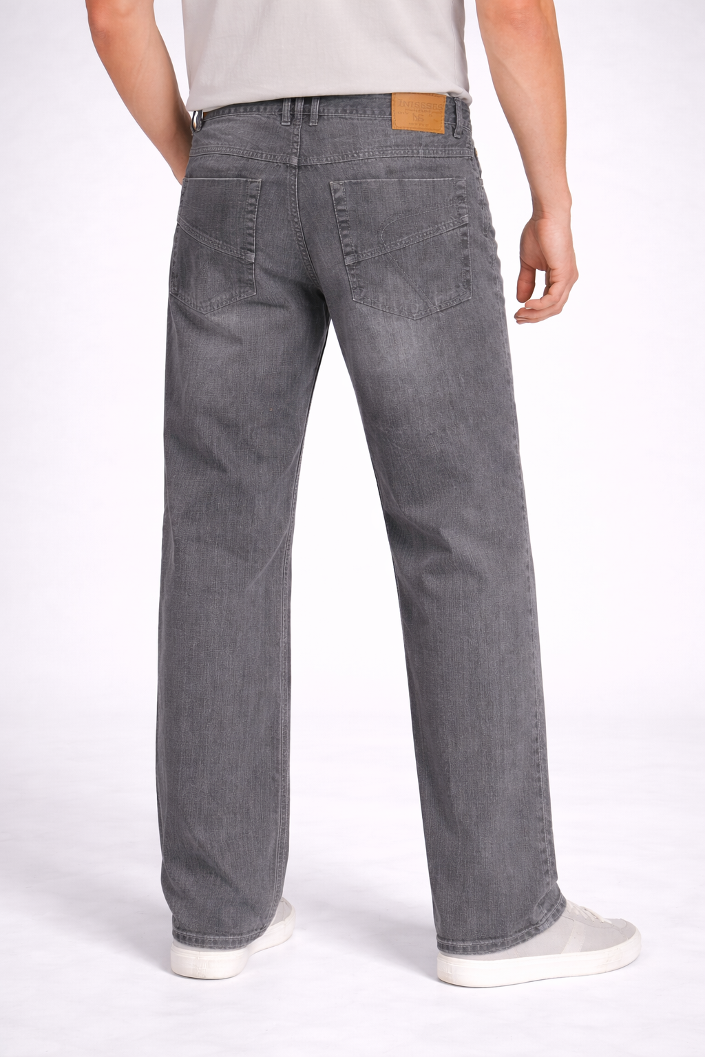 Light Grey Men's Straight Leg Jeans – Classic and Comfort 18501 grey / 2026 Light Grey Men's Straight Leg Jeans – Classic and Comfort 18501 grey / 2026