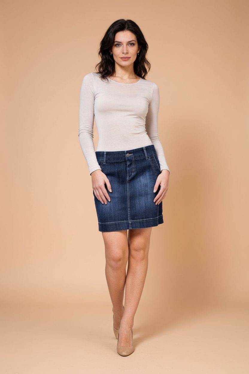 Fustă scurtă din denim 1407 Gap Fustă scurtă din denim 1407 Gap