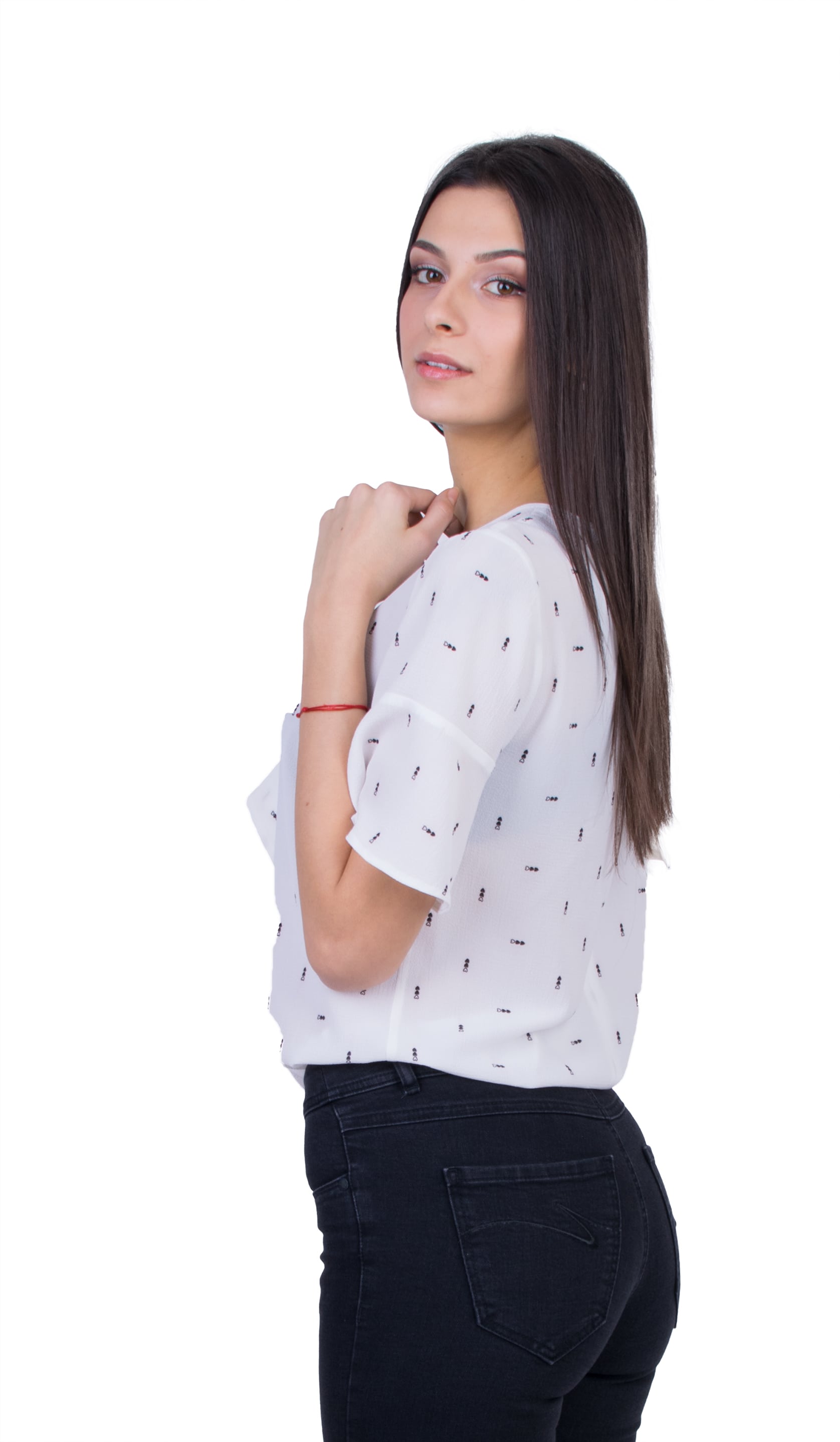 White Women's Blouse B 21111 / 2021
